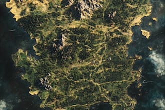 draw vector rv park maps, or any site maps illustrator