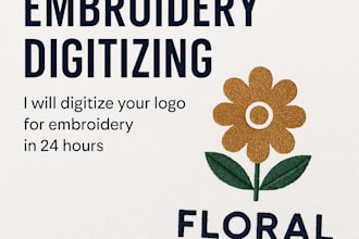 digitize your logo for embroidery in 24 hours