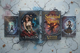 design fantasy, romance and sci fi book covers