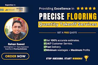 do flooring material takeoff and estimation with planswift or msquare