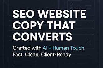 write SEO optimized website content using ai and human touch