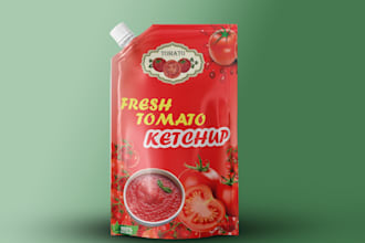 do food packaging, pouch design and product label design
