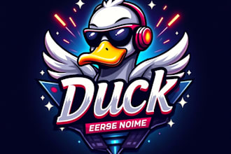design high quality esport duck mascot logo with unlimited revision
