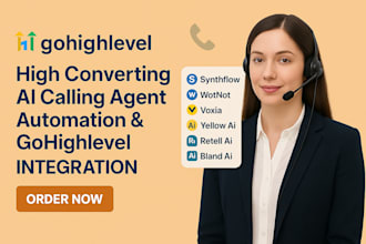 ai automated calling agent on synthflow vapi  bland retell integrate gohighlevel