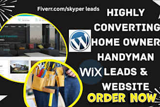 generate homeowners leads roofing construction handyman window installation web