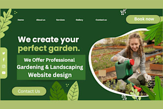 design landscaping, gardening website