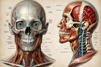 make highly customised medical and anatomy illustrations