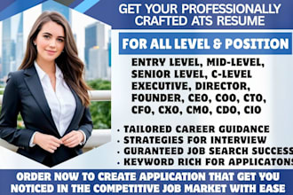 craft an ats senior executive director ceo coo cto cxo resume for professionals