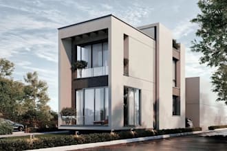 remodel sustainable house, multistorey home, develop contemporary residence, cgi