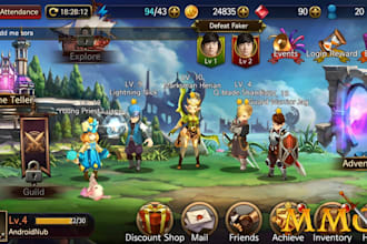 do 2d unity game development, online and offline multiplayer game 2d mobile game