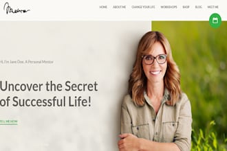 build life coach website, coaching landing page, consultant consulting website