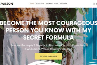 build life coach website, coaching landing page, consultant consulting website