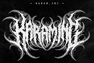 design a brutal death metal logo in my unique style