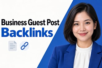 publish business guest post backlinks on a business blog