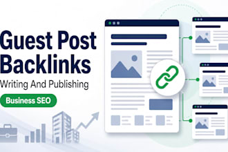 write and publish business blog guest post with SEO backlink services