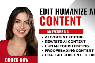 humanize ai content, ai content editing, ai rewrite, natural copywriting