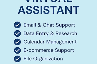 be your reliable and efficient virtual assistant for admin and customer support