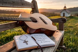 ghostwrite an uplifting country gospel soulful song with a faithfilled message