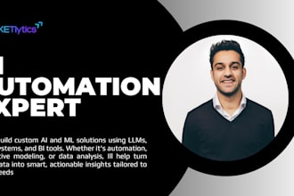 develop ai automation, ml models, and solutions using llms and rag