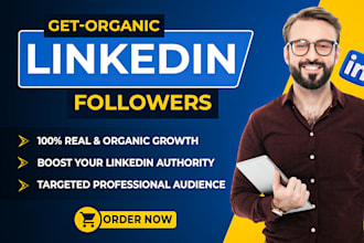 grow your linkedin company page or profile with real followers or connections