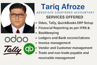 do accounting bookkeeping on quickbooks online,odoo,tally