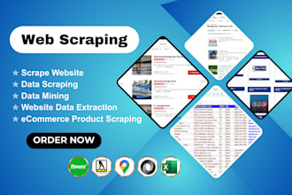 scrape websites and provide clean excel or CSV data