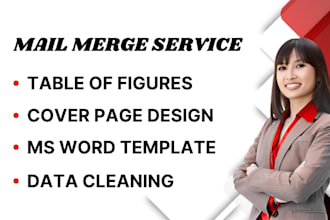 create and do fast accurate mail merge service