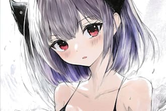 draw anime manga illustration fanart character nsfw