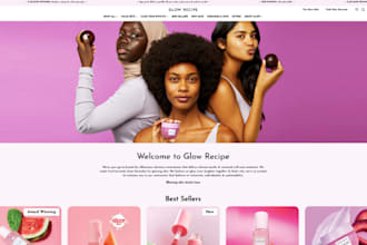 design skin care shopify store skincare website skin care store beauty website