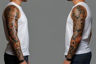 create stunning custom realism tattoo sleeves