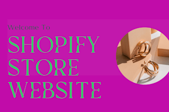 design shopify ecommerce website, build shopify store