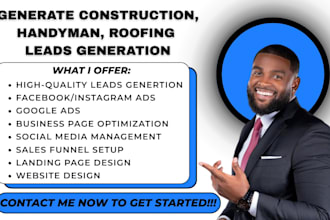 generate construction leads roofing leads handyman leads solar leads paid ads