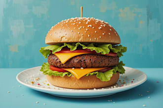 create a cartoon character food animal edgy pop art