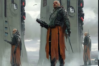 create sci fi illustrations