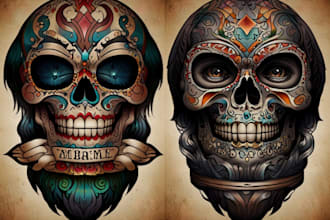 create a traditional or old school style tattoo design