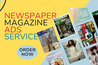 create annual report, magazine ads, newspaper ads, worksheet and print ads