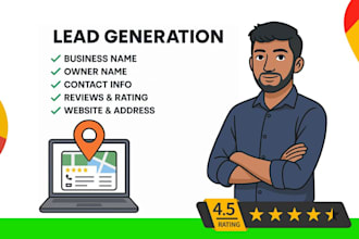 do b2b lead generation, scrape google maps for business leads