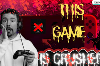design creepy and viral horror thumbnail for youtube videos