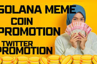 promote solana, crypto, memecoin, nft projects on youtube channel