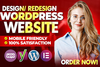 build, redesign, clone, edit, fix or revamp wordpress, ecommerce website design