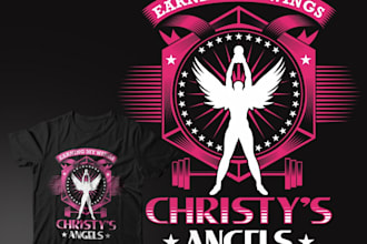 design a stunning christy angels celestial logo