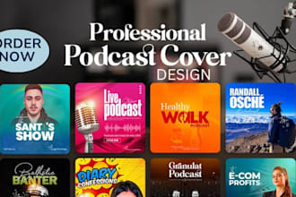 design professional podcast cover art, podcast artwork, and podcast design