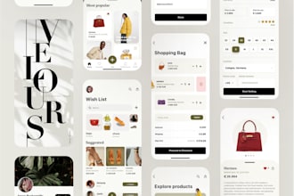 develop a custom flutter mobile app for android and ios