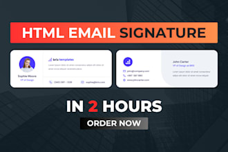 create responsive html email signature