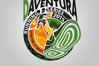 design adventurous running event sports circuit logo