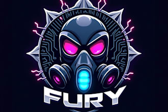 design high quality esport gas mask mascot logo with express delivery