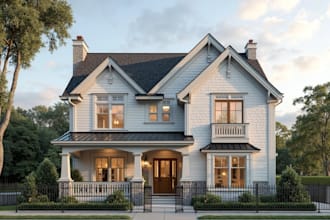 do exterior, interior design, sketchup 3d model and architectural 3d rendering