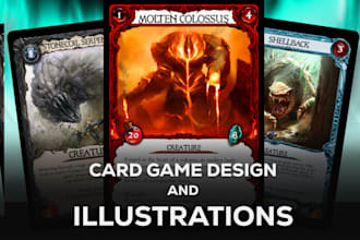 tarot card, oracle card tcg card design for your trading card game board game