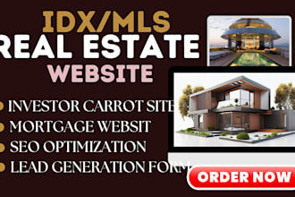 build idx real estate website investor carrot website investor mortgage website
