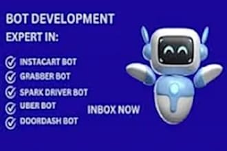 build amazon driver bot, instacart bot, uber bot, doordash bot, spark driver bot